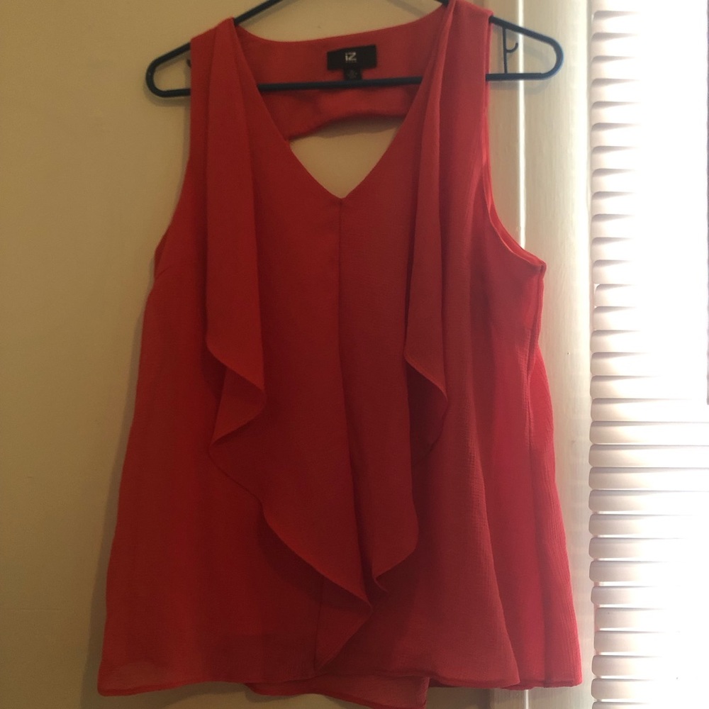 Coral tank top blouse